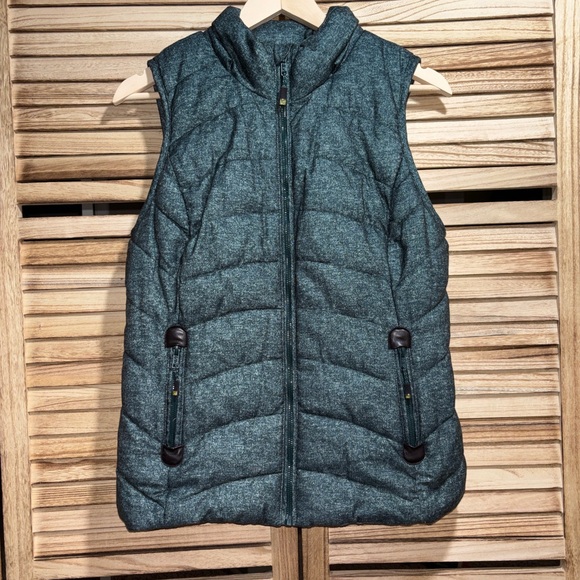 GreenTea Jackets & Blazers - GreenTea Quilted Puffer Vest – Size Small Forest Green